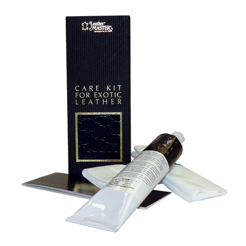 Care kit for exotic leathers